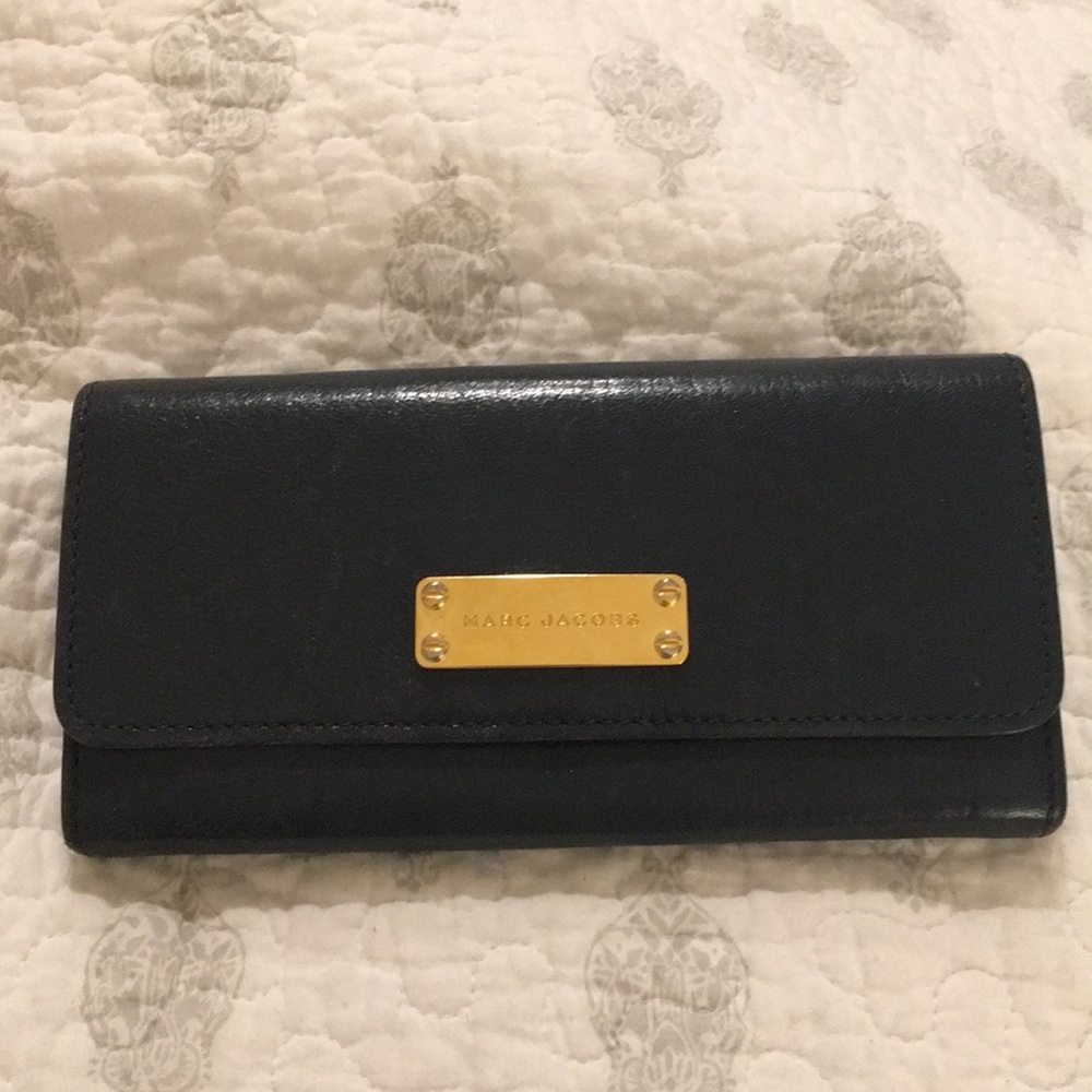Marc Jacobs Turquoise Leather Wallet